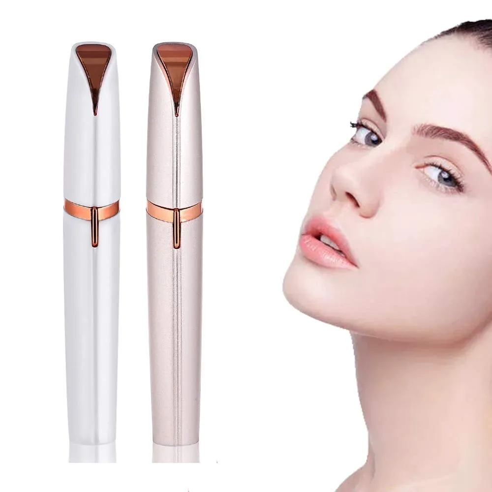 Hair Removal for Women Electric Eyebrow Remover Trimmer Portable Painless Kourtrico Hair Removal Epilator/Depilator for Face Chin Underlips Cheek Eyebrow Peach Fuzz pink