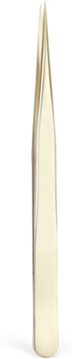 Hair Removal Tweezers False Eyelash Tweezers Stainless Steel Super Hard Tweezers High Precision Anti-Static Eyelash Extension Tool(01)