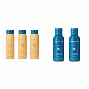 Harry's Men's Body Wash Shower Gel - Redwood, 16 Fl Oz (Pack of 3) & Post Shave - Post Shave Balm for Men - 3.4 Fl Oz (Pack of 2) (packaging may vary)