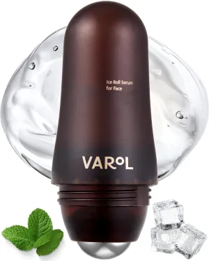 Ice Roll Serum | Cooling Face Roller with Serum for Depuffing, Under Eye Bag, Hydrating, Firming & Reduce Wrinkles with Bakuchiol & Collagen | Korean Skin Care & Gua Sha Facial Tool | 1.69 Fl Oz