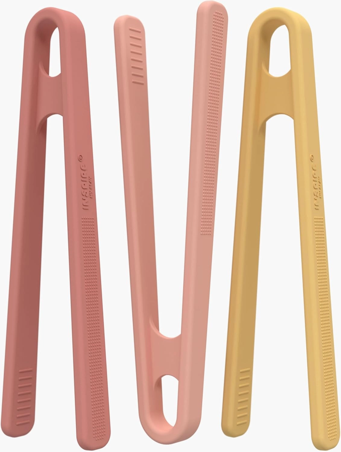 Inspire My Play Coral Silicone Mini Tongs - Kid Tweezers for Fine Motor Skills - Small Toddler & Preschool Toys