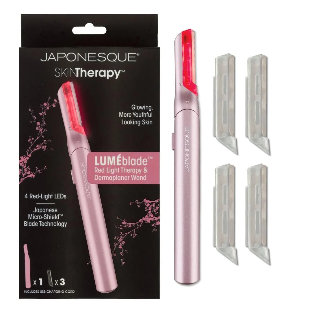 JAPONESQUE SKINTherapy LumeBlade Facial Dermaplane Razor with Replacement Blade Refills