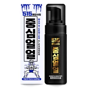 Joongsim Ulul 515 Mens Cleanser, Cooling Menthol Intimate Remove Odor Hygiene Foam Body Wash 5.07 fl. oz