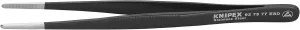 KNIPEX Stainless Steel Gripping Tweezers Blunt Tips-ESD