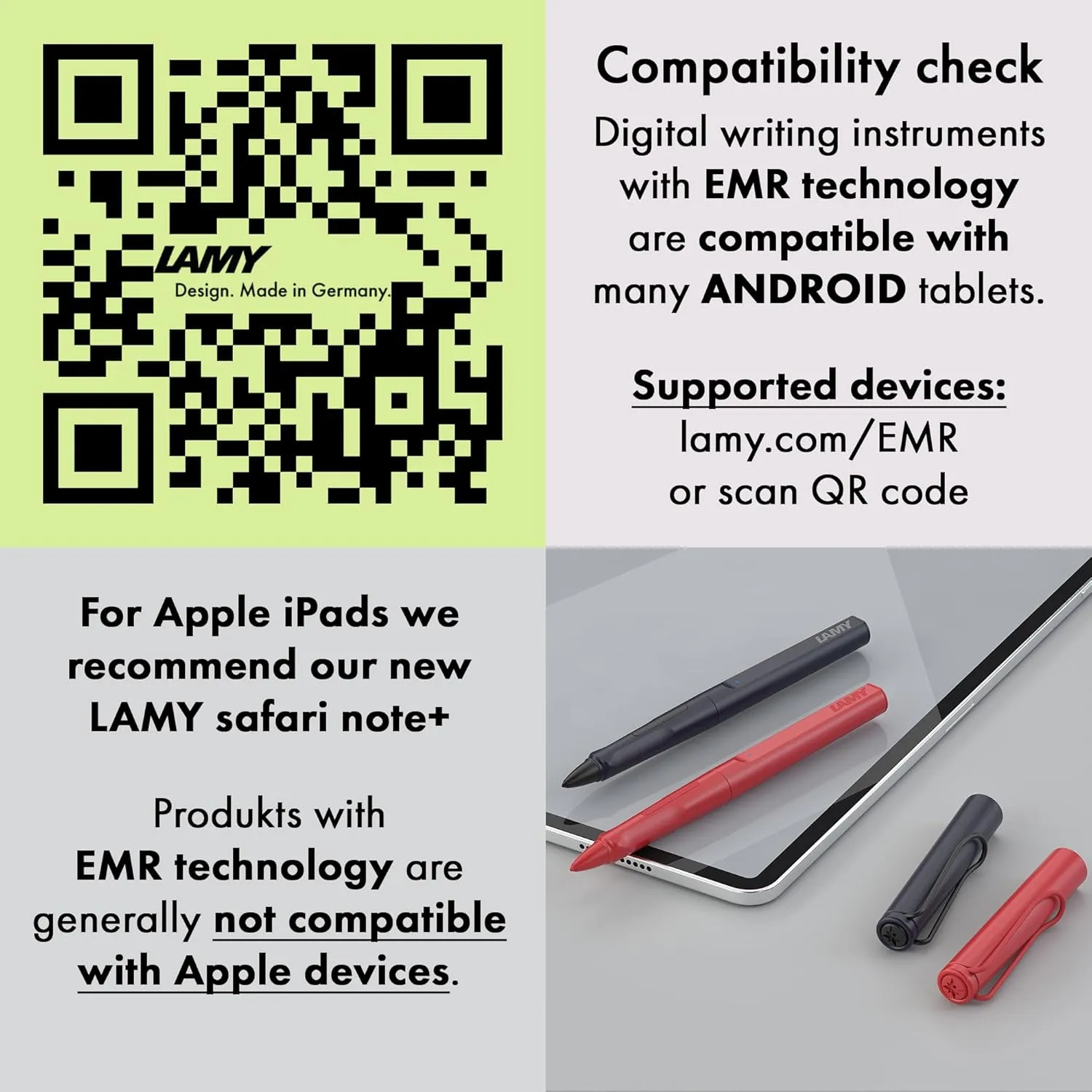 LAMY AL-Star EMR Aubergine (PC/EL tip) - Stylus Pen for Many Android Devices - Touchscreen Pen with Ergonomic Grip - Precise Writing & Drawing on Digital Media - with Function Button