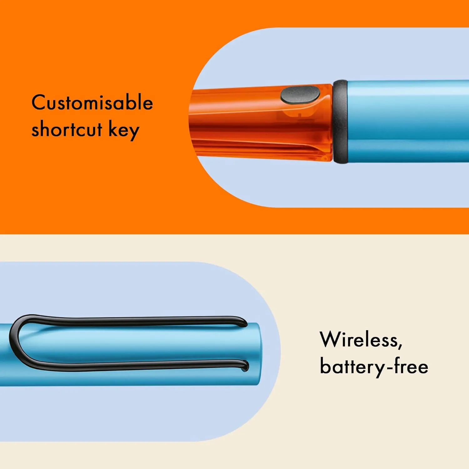 LAMY AL-Star EMR Denim (PC/EL tip) - Stylus Pen for Many Android Devices - Touchscreen Pen with Ergonomic Grip - Precise Writing & Drawing on Digital Media - with Function Button