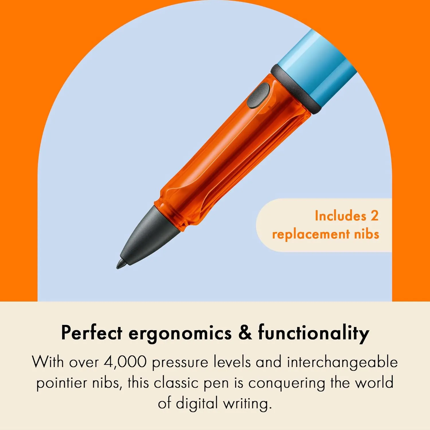 LAMY AL-Star EMR Denim (PC/EL tip) - Stylus Pen for Many Android Devices - Touchscreen Pen with Ergonomic Grip - Precise Writing & Drawing on Digital Media - with Function Button