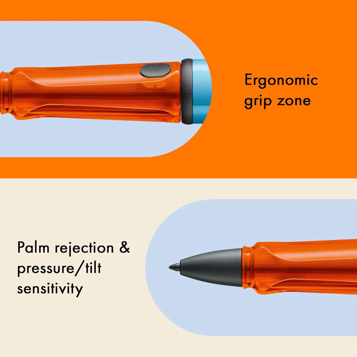 LAMY AL-Star EMR Denim (PC/EL tip) - Stylus Pen for Many Android Devices - Touchscreen Pen with Ergonomic Grip - Precise Writing & Drawing on Digital Media - with Function Button