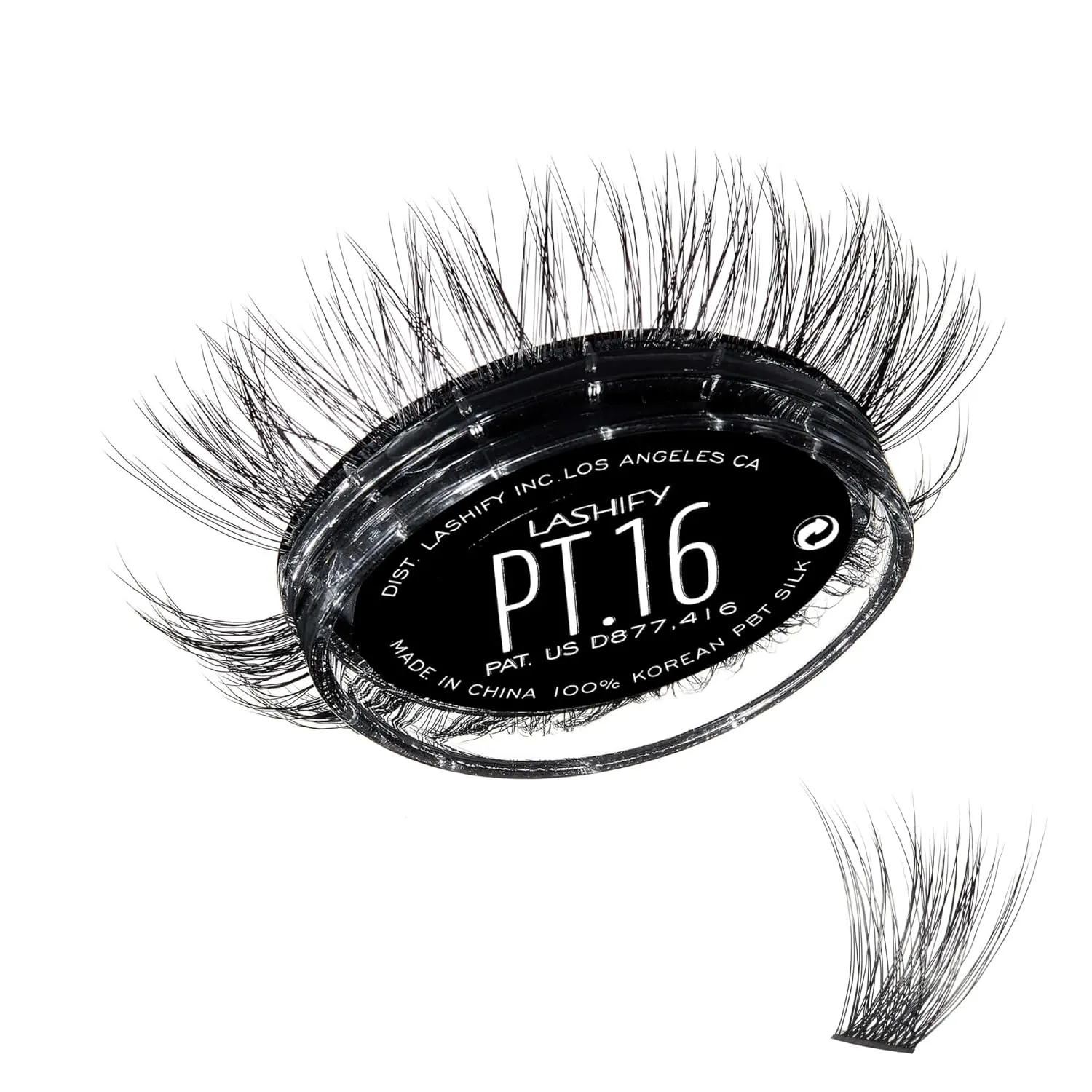 Lashify Plushy Tame 16mm Gossamer Lashes in Black, Easy DIY False Lashes for a Voluminous Yet Still Natural Look