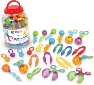 Learning Resources Helping Hands Fine Motor Tools Classroom Set - 24 Pieces Ages 3  Preschool Learning Activities, Teacher and Classroom Must Haves, Teacher Resources for Classroom