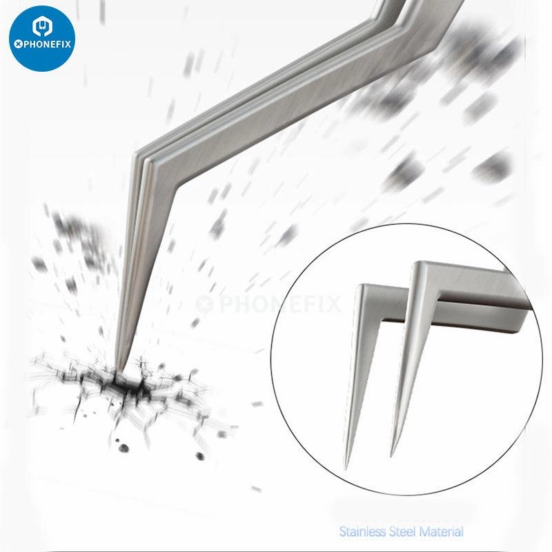 Mechanic AAC-14 Hollow Heat-Dissipating Tweezers tin positioning