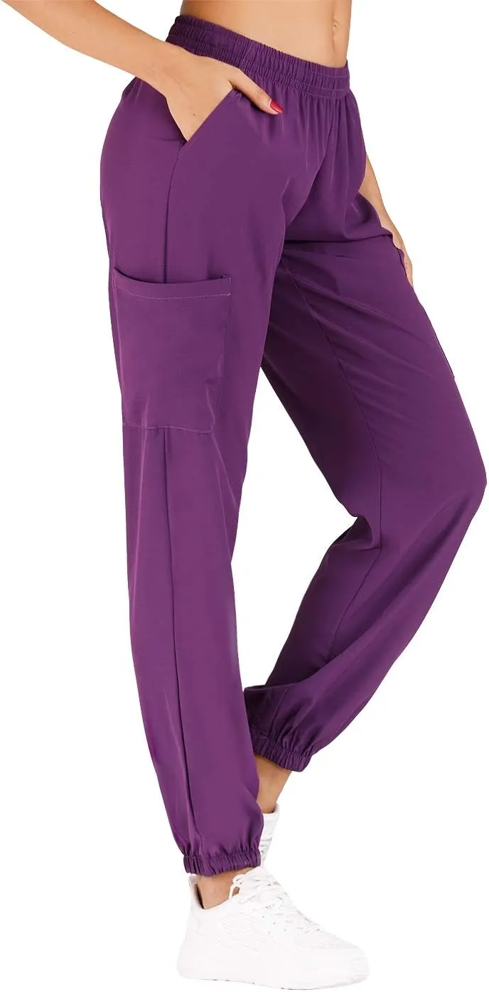 Minty Mint Women's Scrub Set Fit Lightweight Durable V Neck Top Slim Skinny Cargo Scrub Jogger Pant