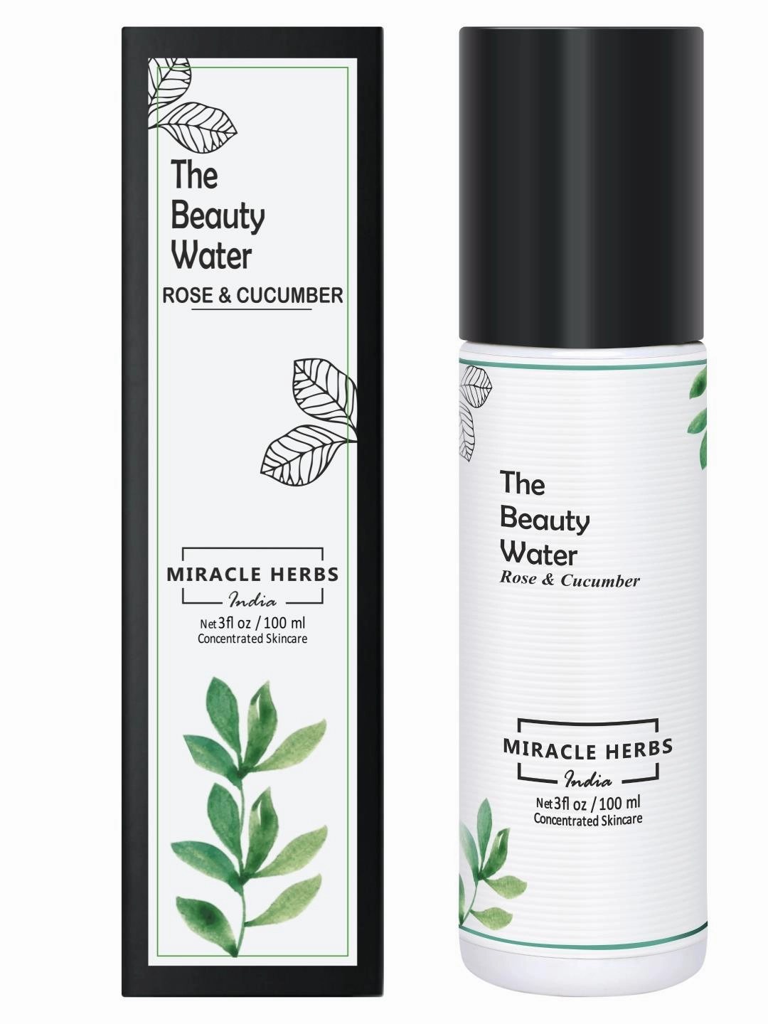 Miracle Herbs India Miracle Herbs Rose and Cucumber - Alcohol Free Face Toner- 100 ml