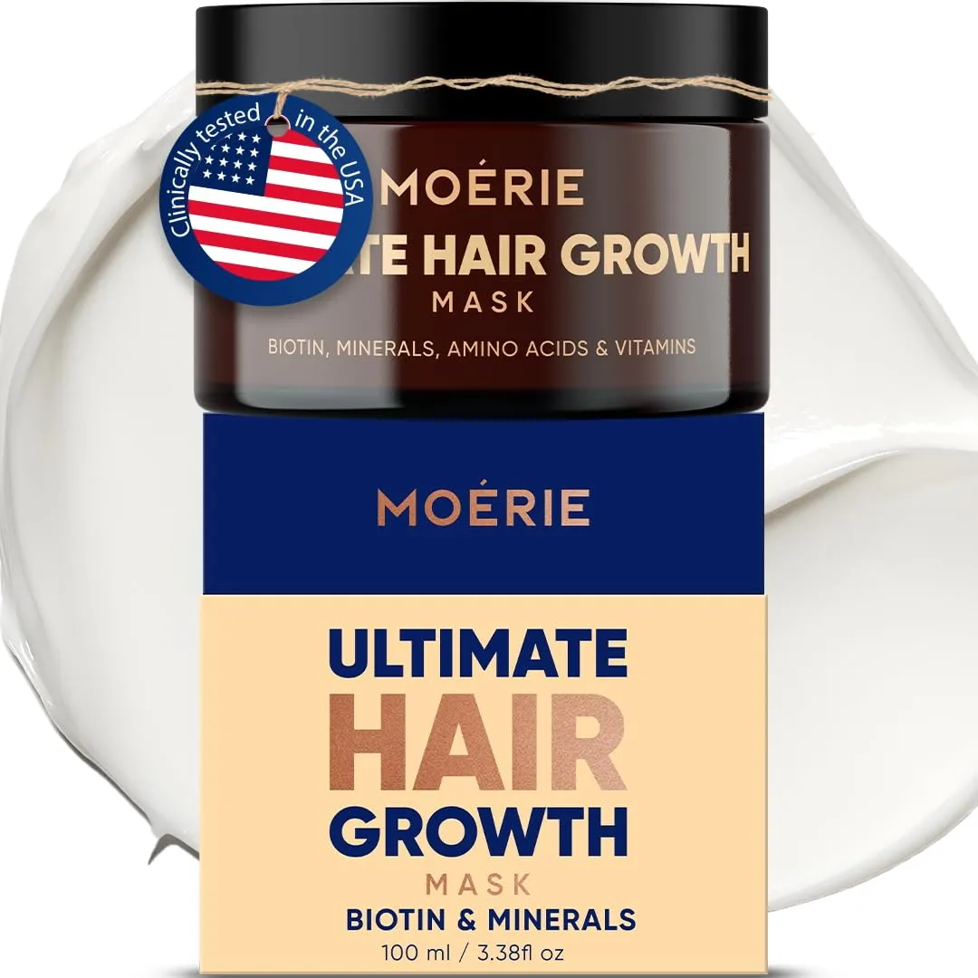 Moerie Hair Growth & Repair Mask - Restorative, Vegan-Friendly Treatment for Longer, Thicker, Fuller Hair - 100ml