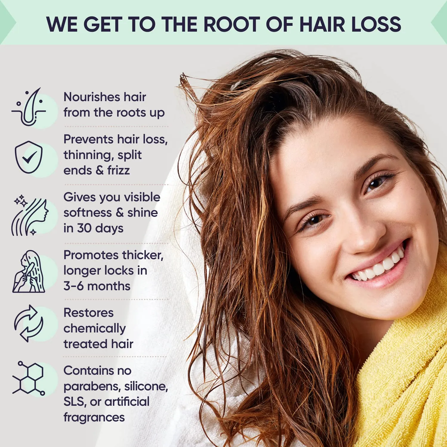 Moerie Hair Growth & Repair Mask - Restorative, Vegan-Friendly Treatment for Longer, Thicker, Fuller Hair - 100ml