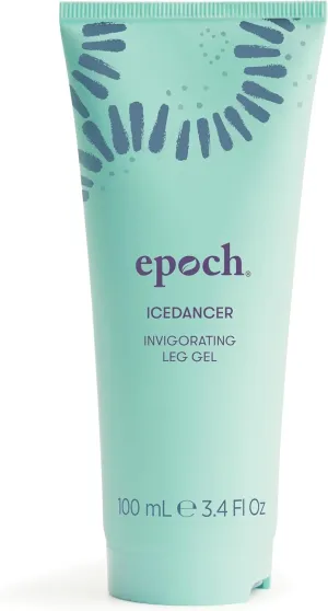 Nu Skin Epoch Ice Dancer - Invigorating Leg Gel | Natural Wild Mint, Horse Chestnut, and Refreshing Oils | Alcohol-Free Ache Gel | Soothes, Cools, and Revives Tired Legs, Health Support (100ml)