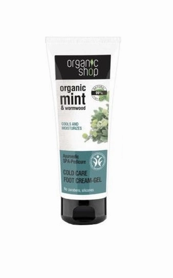 Organic Mint & Wormwood Cold Care Foot Cream-Gel creamy foot gel 75ml