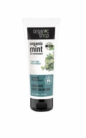 Organic Mint & Wormwood Cold Care Foot Cream-Gel creamy foot gel 75ml