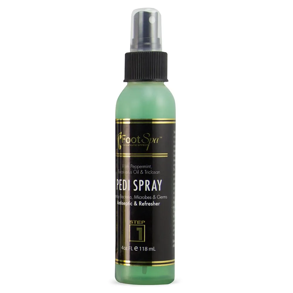 Pedi Spray Antiseptic, Mint & Eucalyptus - Refreshing Foot Care - 4 Ounces