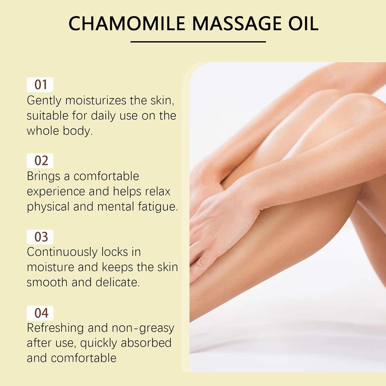 Plant-Based Body Oil with Peppermint & Vitamins C/E – Hydrating, Long-Lasting Moisture for Soft, Smooth Skin, Lightweight Massage Oil for Daily Use (2)