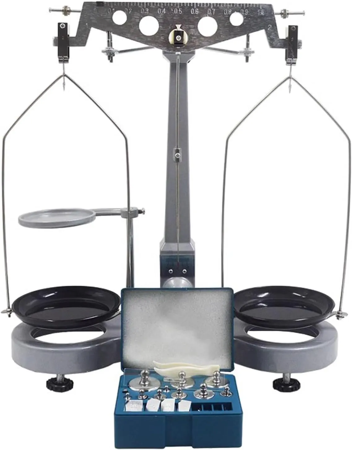 Precision Mechanical Balance, 500g 0.02g Single Lever Table Balance Scale, with Standard Weights, Physical Mechanics Experimental Equipment Teaching Aids