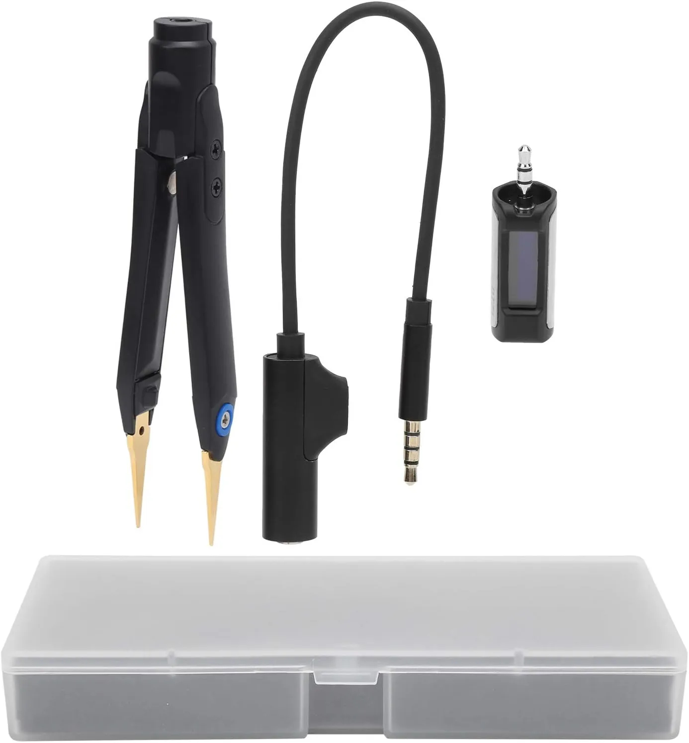 Precision Tweezers Set, Mini Digital Tweezers with Automatic Measurement Function Multifunctional Tools DT71