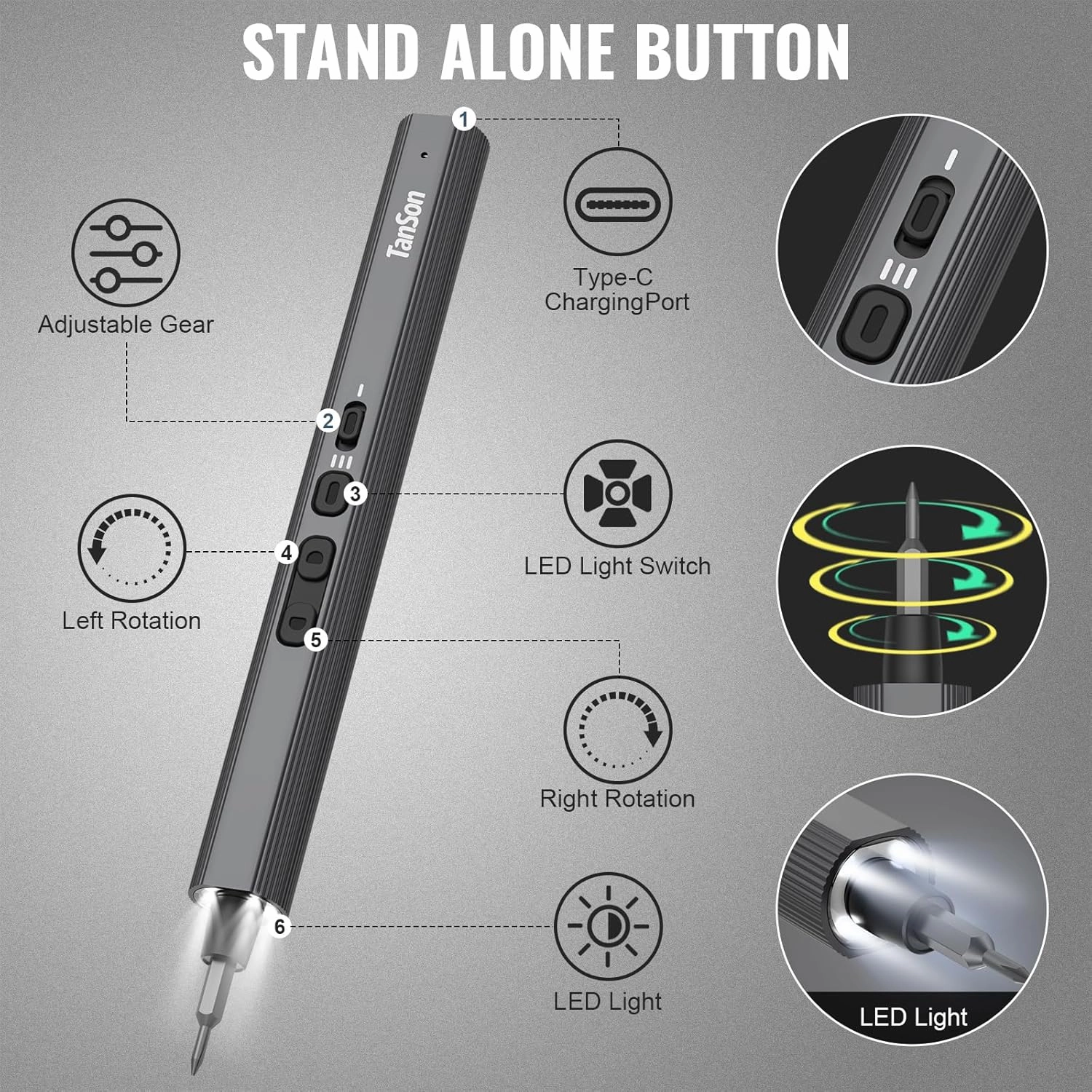 Precision Electric Screwdriver Set,160-in-1 Mini Electric Screwdriver,650mAh Rechargeable Screwdrivers,S2 Magnetic Bit,3 Torque Settings,Repair Tool Kit for Computer Phone Laptop Camera Watch Glasses