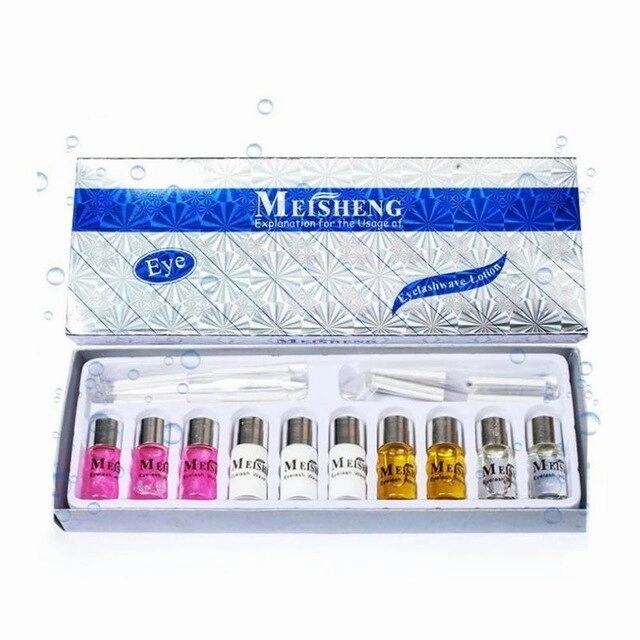 Professional Lash Lift Set Eyelash Perm Kit Eye Lash Lift Growth Curler Perming Kit Eyelash Enhancer Wave Lotion Eyes Glue Set