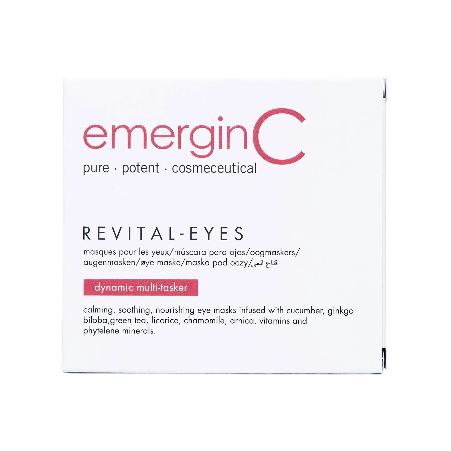 Revital-Eyes Mask - Soothing Gauze Eye Pads with Cucumber   Ginkgo to Help the Appearance of Puffy Eyes   Dark Under-Eye Circles - Refrigerate for Cooling Sensation (5 Sets of 2)