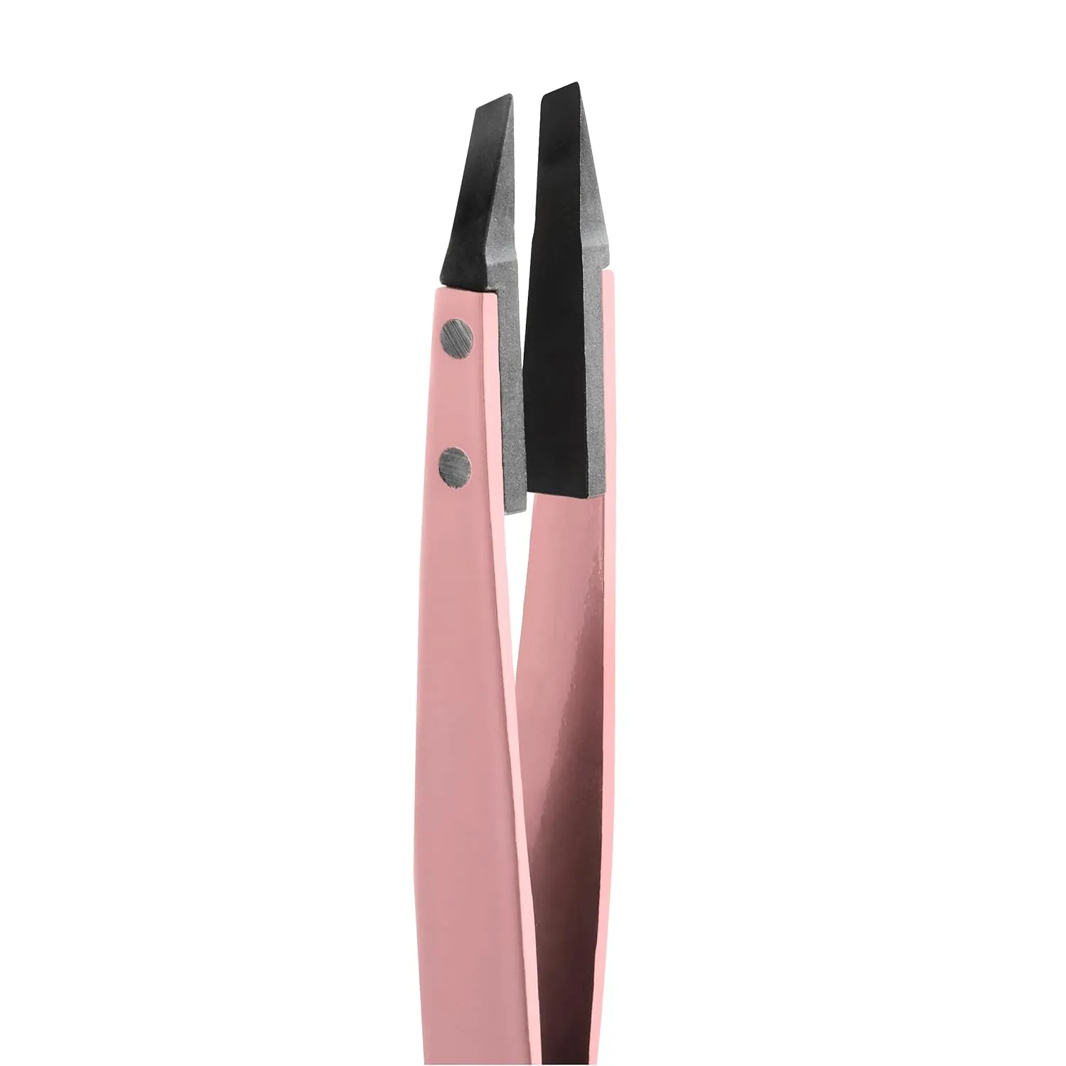 Rubis Classic Techno Stainless Steel Tweezers for Precise Eyebrows and Hair Removal Slanted Polymer Tips, 1KS108, Pink,Rubis Switzerland Swiss Made World Renowned Precision