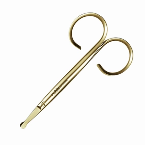 Rubis Duck Stainless Steel Nail Scissors for Precise Fingernails, Cuticles, and Eyebrows, 1F009, Gold,Rubis Switzerland Swiss Made World Renowned Precision