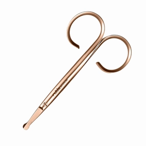 Rubis Duck Stainless Steel Nail Scissors for Precise Fingernails, Cuticles, and Eyebrows, 1F009RG, Red Gold,Rubis Switzerland Swiss Made World Renowned Precision