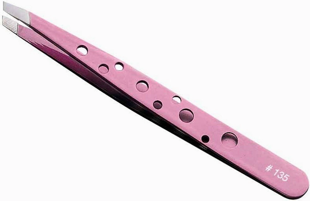 Rubis Switzerland Mc0135pk/r1k111-z08 Pink Slanted Tip Swiss Slanted Tip Tweeze, 0.1 Pound
