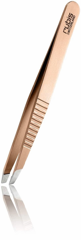 Rubis Tweezers Classic Progrip Red Gold - 1K103PGRG,Rubis Switzerland Swiss Made World Renowned Precision