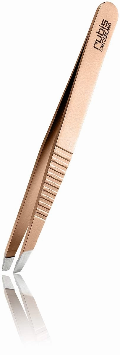 Rubis Tweezers Classic Progrip Red Gold - 1K103PGRG,Rubis Switzerland Swiss Made World Renowned Precision