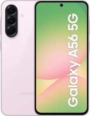 SAMSUNG Galaxy A56 5G Ai (for Tmobile Mint Tello & Global) (128GB   8GB) Version Latina Unlocked SM-A566E/DS 6.6" 120Hz 50MP Triple (Awesome Pink SM-A566ELIATPA)