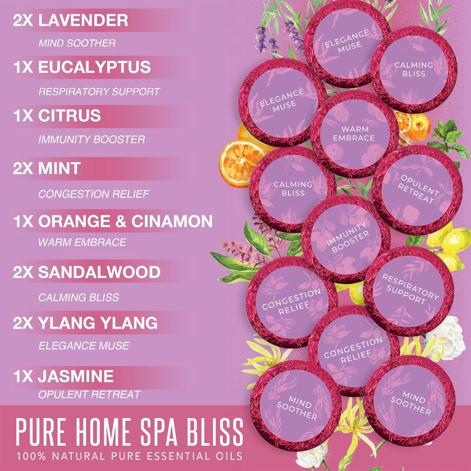 Shower Steamers Aromatherapy FLOSERIS 12 Pack - Gifts for Women, Birthday Gifts for Her Stress Relief Home Spa, Self Care Relaxation Natural Essential Oils