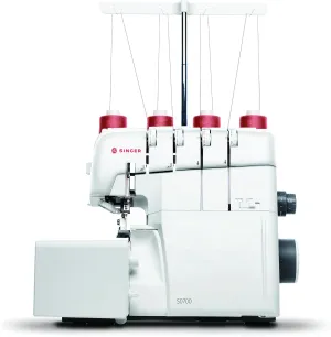 SINGER Professional S0700 Heavy-Duty Serger Air Threading Overlock and Accessory Kit | 4-3-2 Stitch Capability, Extra High Presser Foot Lifter, 1300 Stitches per minute & Adjustable Stitch Length