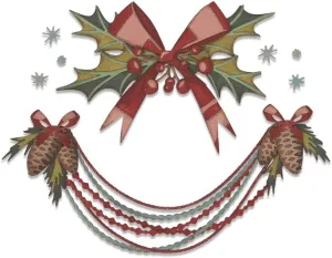 Sizzix Thinlits Die Set 10 Pack Deck the Halls Colorize by Tim Holtz, Multicolor