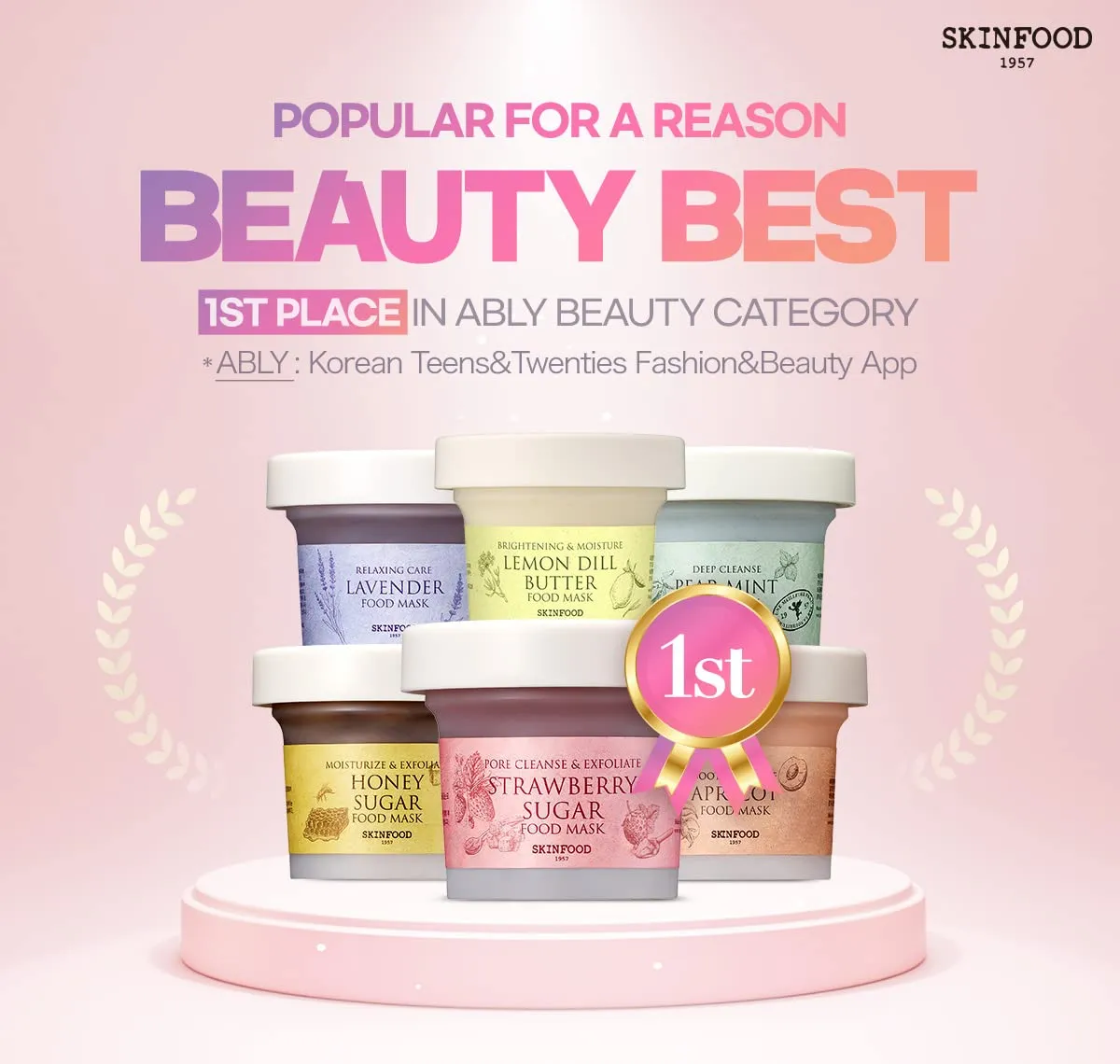 SKINFOOD Mask Pear Mint 120g - Facial Pore Cleanser, Soothing & Hydrating Body Skin - Pore & Sebum Clearing, Cooling Bubbles Scrub Wash Off Face Masks w/Rice Powder - Shower-Proof Texture (4.23 oz)