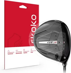 skoko 2 Pack Full Body Protective Film for Titleist Golf Driver GT3 9 Degree 2024 Top & Bottom & front, TPU PPF, Transperent Clear Cover Protector