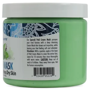 SPA REDI - Body and Foot Cream Mask, Mint and Eucalyptus, 16 Oz - Pedicure Massage for Tired Feet and Body, Hydrating, Fresh Skin