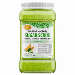 Spa Redi Sugar Scrub Glow, Cucumber Melon, 1 Gallon