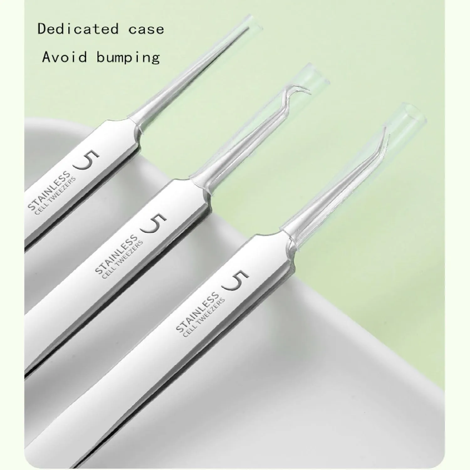 Stainless Steel Blackhead Removal Kit 3 Tweezers, Precision Tweezers, Professional Stainless Steel Facial Blackhead Remover Tool Kit for Whitehead Ance