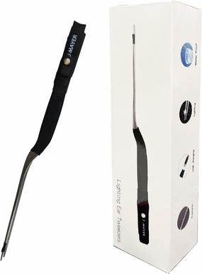 Stainless Steel Ear Wax Removal Tweezers with LED Light - Precision Tweezers for Ear Wax Removal