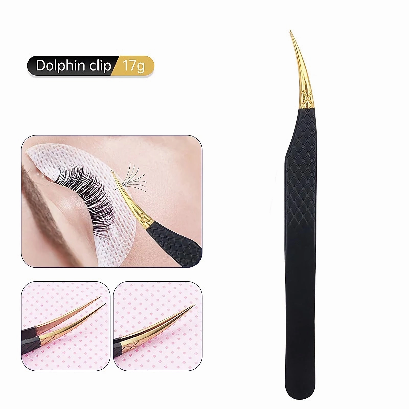 Stainless Steel Eyelash Tweezers