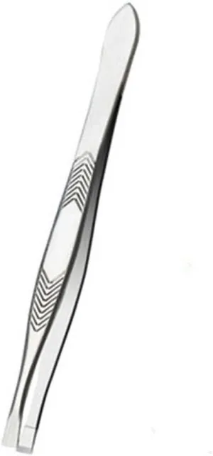 TEMKIN Tweezers Stainless Steel Eyebrow Clip, Flat Mouth Eyebrow Pliers, Eyebrow Makeup, Beauty Tool, Hair Removal, Beard and Eyebrow Tweezers Tweezers