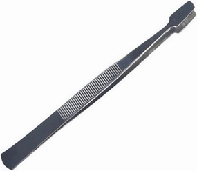 TEMKIN Tweezers Tweezers Stainless Steel Tweezers Straight Precision Machinery, Size 12cm, Thickness 12mm, Weight Functional Eyelash Clip Tweezers
