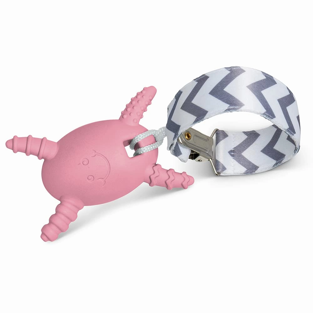 The Official Molar Magician Baby Teether - Freezable Molar Teething Toy for Your Baby and Toddler - Made in The USA by The Teething Egg Pink