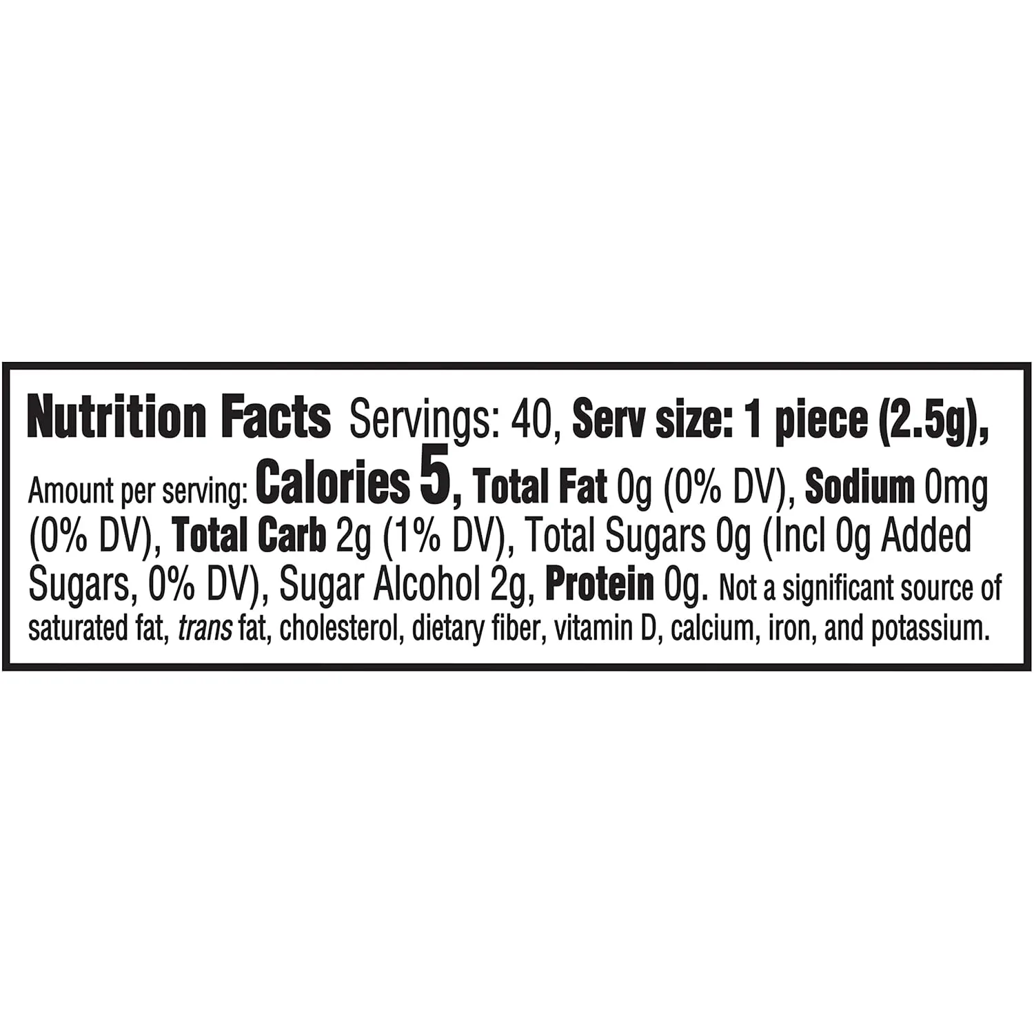 Trident Vibes Spearmint Rush Sugar Free Gum, 6 Bottles of 40 Pieces (240 Total Pieces)